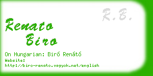 renato biro business card