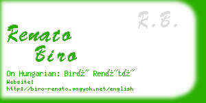 renato biro business card